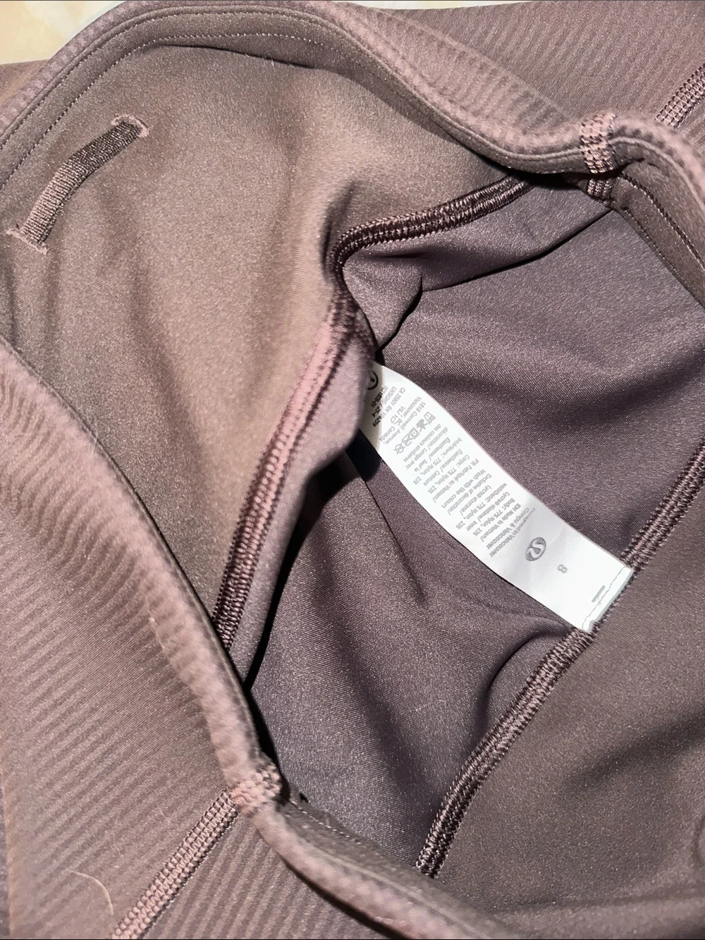 lululemon athletica Wunder Train Ribbed HR Tight 28” Espresso Brown - NWT 8 - Picture 5 of 5